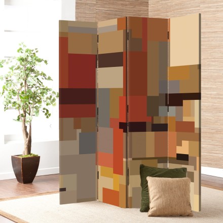 Abstract pastel mosaic pattern (2) Παραβάν