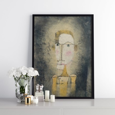 Portrait of a Yellow Man, Watercolor Πίνακας σε Καμβά