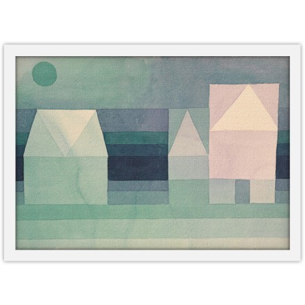Three Houses, Watercolor