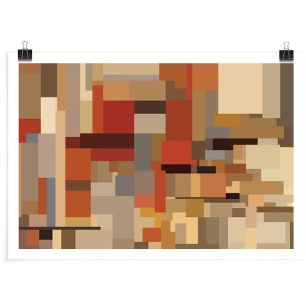 Abstract pastel mosaic pattern, Poster Πόστερ