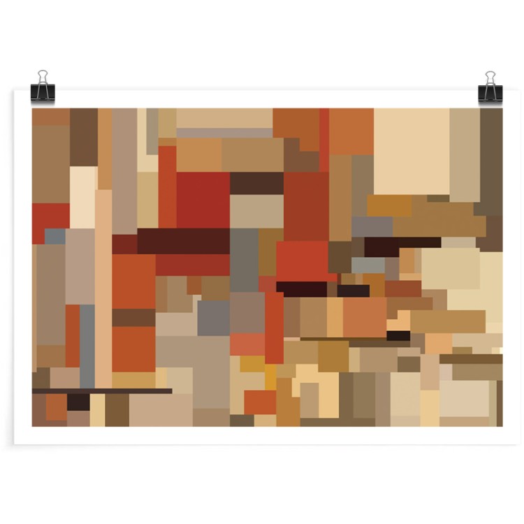 Πόστερ Abstract pastel mosaic pattern, Poster