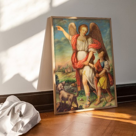 St. Raphael and Tobias Πίνακας σε Καμβά