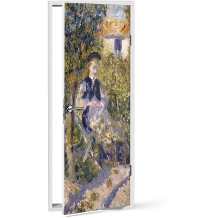 Nini in the Garden, 1876 Αυτοκόλλητο Πόρτας