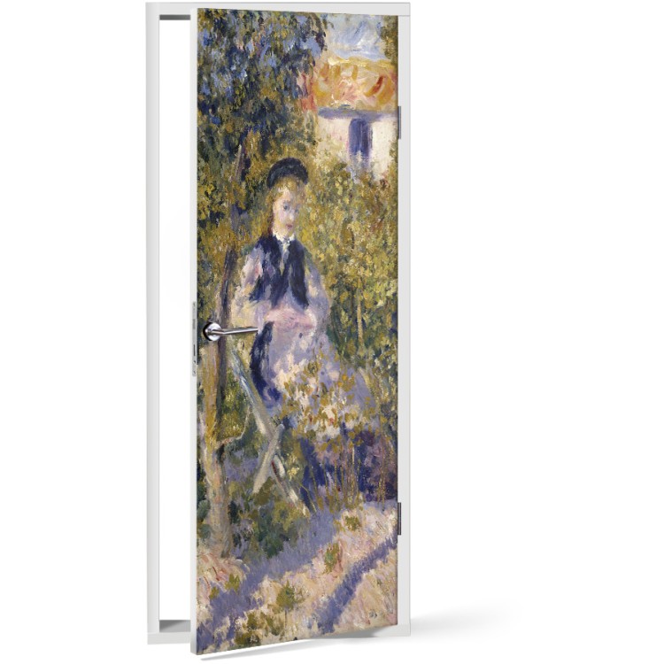 Αυτοκόλλητο Πόρτας Nini in the Garden, 1876