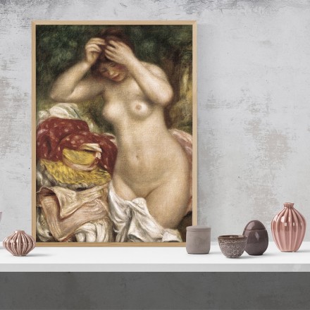 Bather Arranging Her Hair, 1893 Πίνακας σε Καμβά