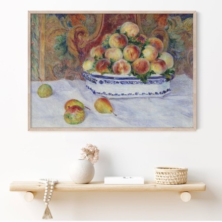 Still Life with Peaches, 1881 Πίνακας σε Καμβά
