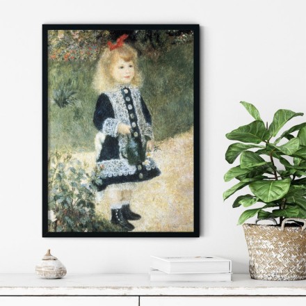 A Girl with a Watering Can Πίνακας σε Καμβά
