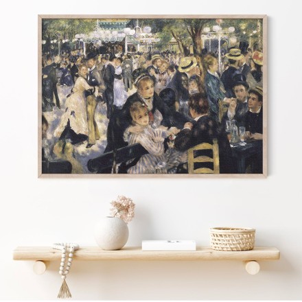 Bal du moulin de la Galette Πίνακας σε Καμβά