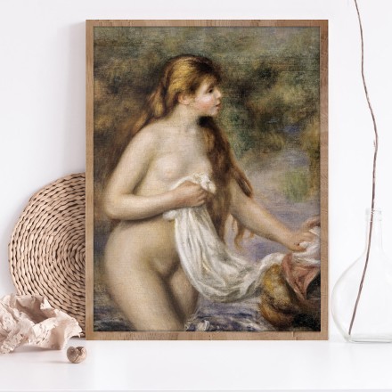 Bather with long hair Πίνακας σε Καμβά