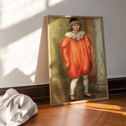 Claude Renoir in a Clown Costume Πίνακας σε Καμβά