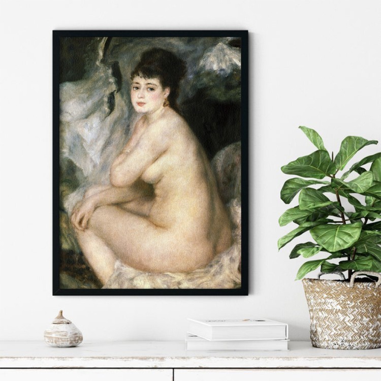 Πίνακας σε Καμβά Nudeor Nude Seated on a Sofa (Anna)