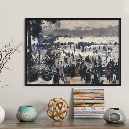 Skaters on the Bois de Boulogne Πίνακας σε Καμβά