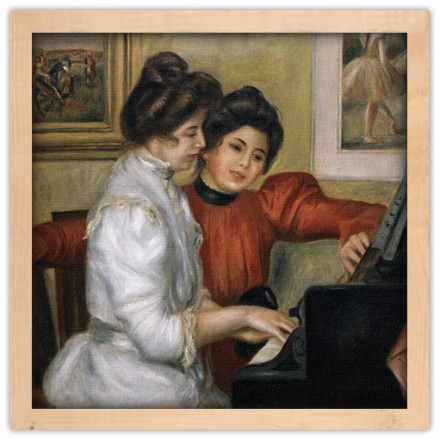 Υvonne and Christine Lerolle at the piano