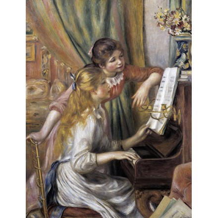 Two Young Girls at the Piano