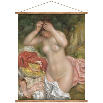 Bather Arranging Her Hair, oil on canvas