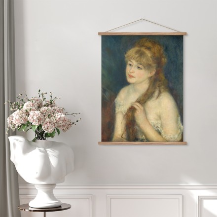 Young Woman Braiding Her Hair, 1876 Μαγνητικός Πίνακας