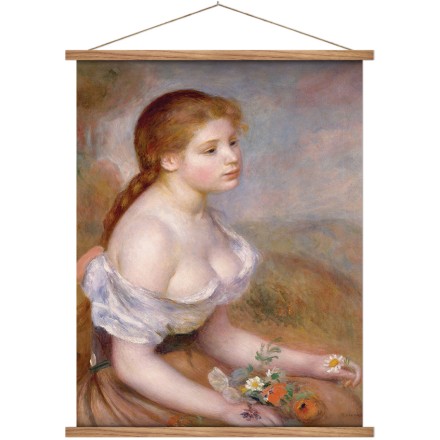 Jeune fille avec marguerites