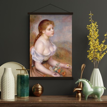Jeune fille avec marguerites Μαγνητικός Πίνακας