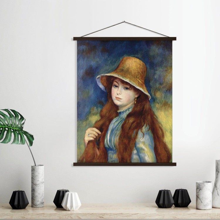Μαγνητικός Πίνακας Κορίτσι με ψάθινο καπέλο