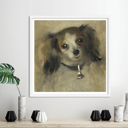 Head of a Dog, oil on canvas