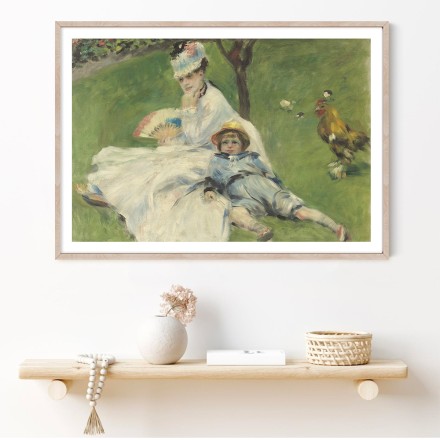 Camille Monet and Her Son Jean in the Garden at Argenteuil