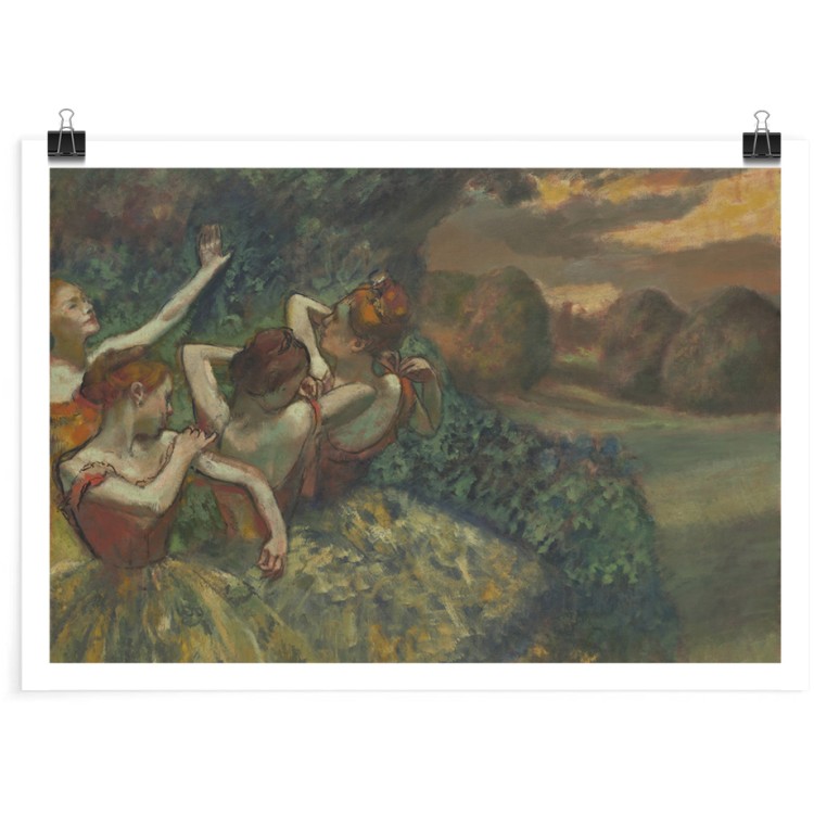 Πόστερ Four Dancers, oil on canvas