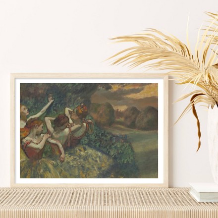 Four Dancers, oil on canvas