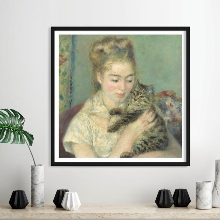 Woman with a Cat, 1875