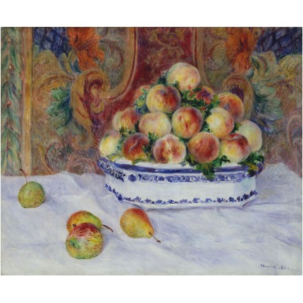 Still Life with Peaches, Oil on canvas