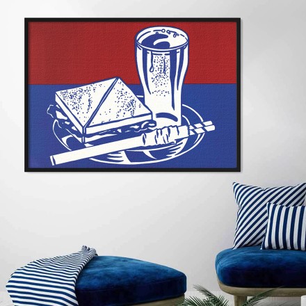 Sandwich and Soda, from Ten Works by Ten Painters Πίνακας σε Καμβά