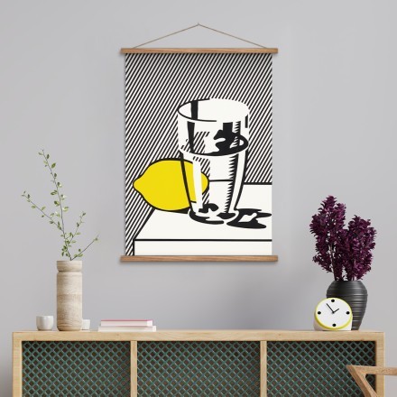 Glass and lemon in a mirror (1) Μαγνητικός Πίνακας