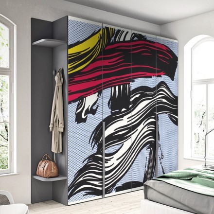 Brushstrokes, 1965-1966 Αυτοκόλλητο Ντουλάπας