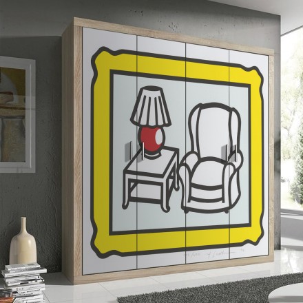 Red Lamp, 1992 Αυτοκόλλητο Ντουλάπας