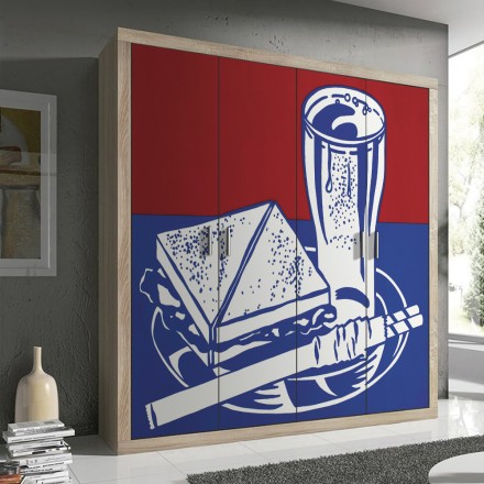 Sandwich and Soda, from Ten Works by Ten Painters, 1964 Αυτοκόλλητο Ντουλάπας