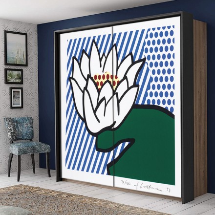 Water Lily Αυτοκόλλητο Ντουλάπας