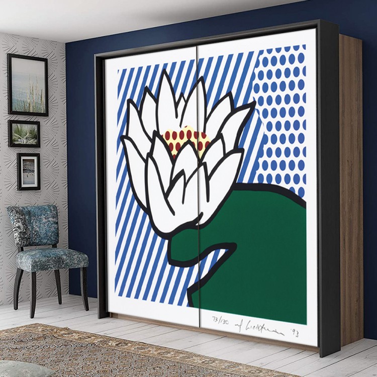 Αυτοκόλλητο Ντουλάπας Water Lily