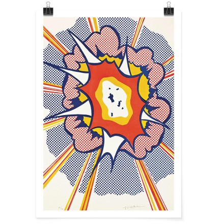 Explosion, from Portfolio 9, 1967 Lithograph in colors Πόστερ