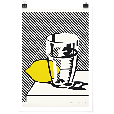 Still Life with Lemon and Glass Πόστερ