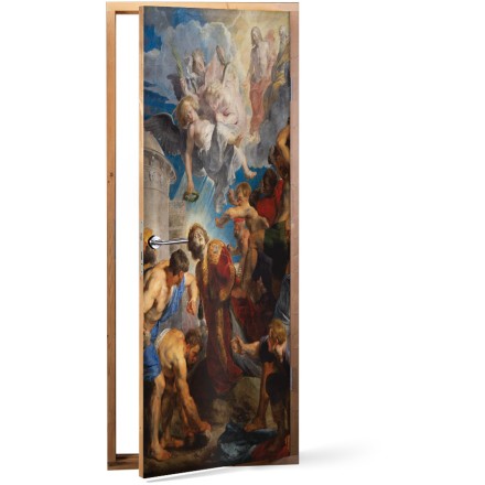The Martyrdom of Saint Stephen (1) Αυτοκόλλητο Πόρτας