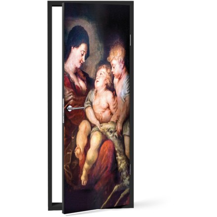 Virgin and Child with the Infant St John, 1618 Αυτοκόλλητο Πόρτας