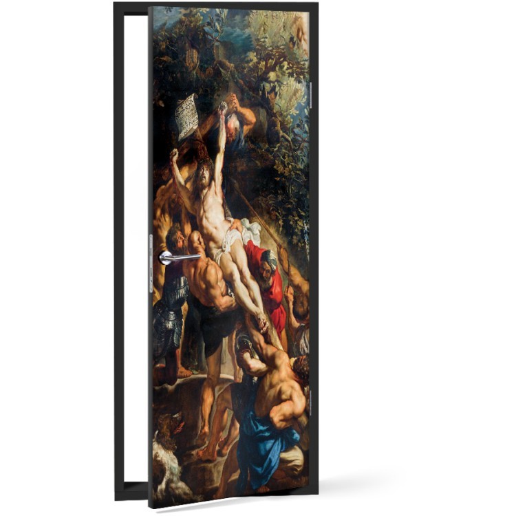 Αυτοκόλλητο Πόρτας The Raising of the Cross (1)