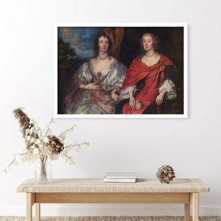 Portrait of two Ladies Πίνακας σε Καμβά