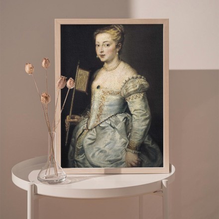 A Woman with a fan Πίνακας σε Καμβά