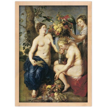 Ceres and Two Nymphs with a Cornucopia
