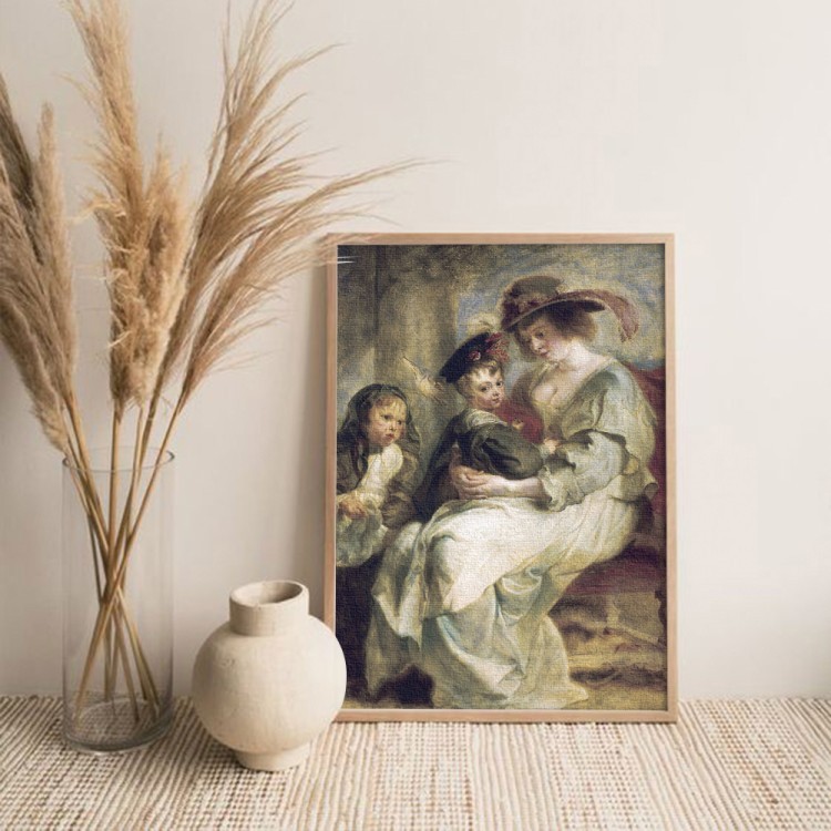 Πίνακας σε Καμβά Portrait of Helena Fourment with Two of her Children