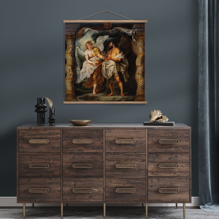 Μαγνητικός Πίνακας The prophet Elijah and an Angel in the desert (1)