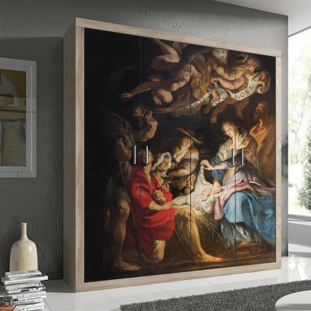 Paint of Nativity scene