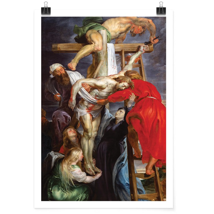 Πόστερ Descent from the Cross, Oil on panel