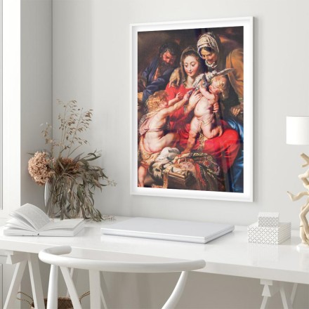 Holy Family with Saint Elizabeth, Saint John, and a Dove