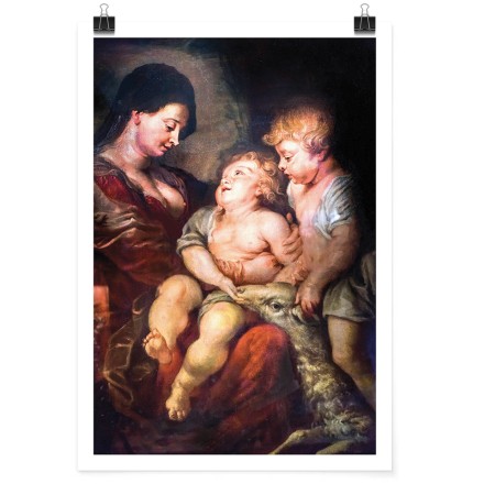 Virgin and Child with the Infant St John Πόστερ